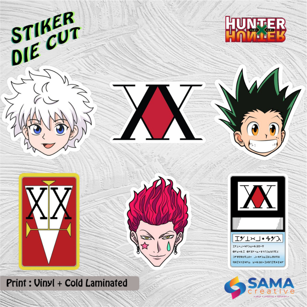 

Hunter x Hunter - Sticker Vinyl Die Cut - Stiker Hp, Laptop, Motor, Mobil, Helm, Botol Anime HxH