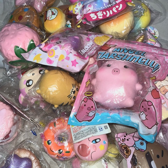 PRELOVED SQUISHY LICENSED BUNDLE IBLOOM PUNIMARU CREAMIICANDY SANRIO KIRBY BUBU THE CLOUD UNIWHALE N