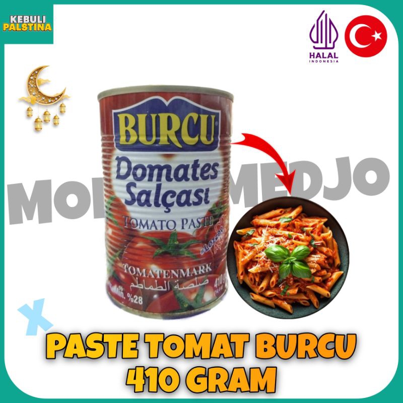 

PASTE TOMAT 410 GRAM MERK BURCU EXP 16/12/2027