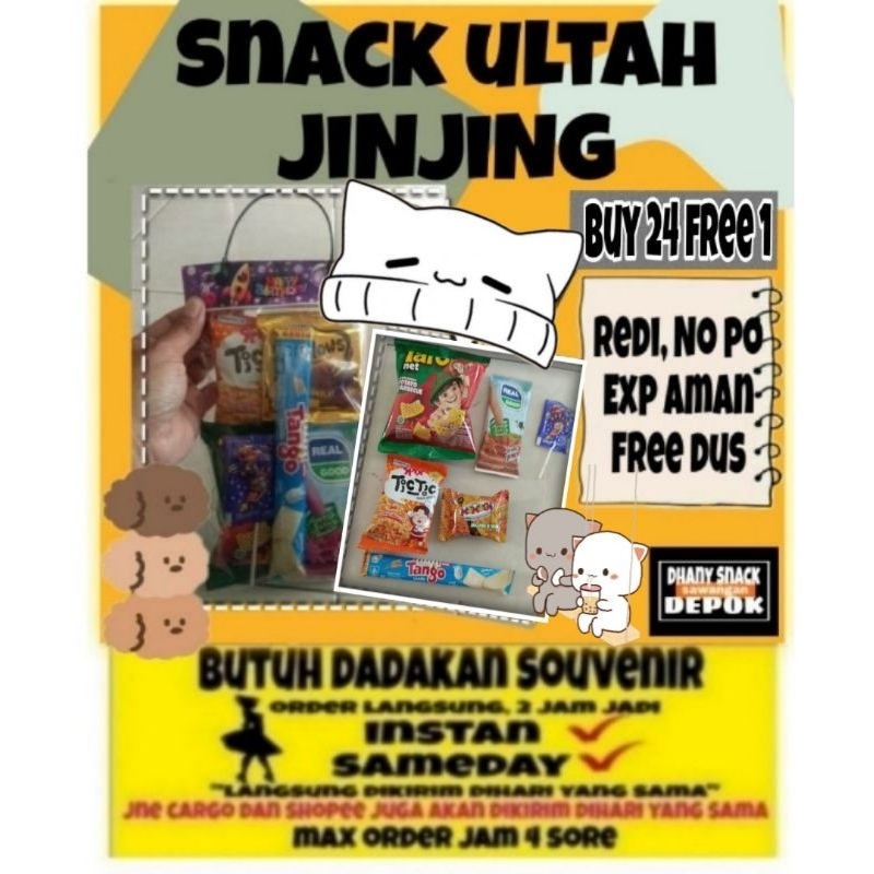 

Buy 24 free 1 Paket snack ulang tahun anak/paket snack ultah anak/souvenir/hampers/mini gift