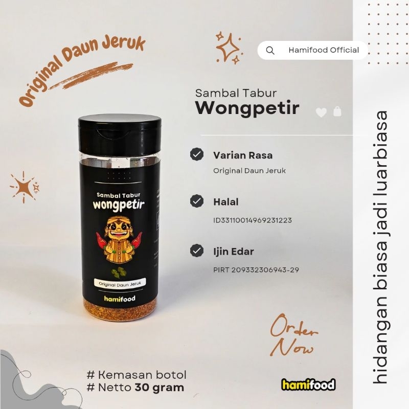 

Wongpetir Sambal Tabur Cabai Bubuk Asli Botol Pedas
