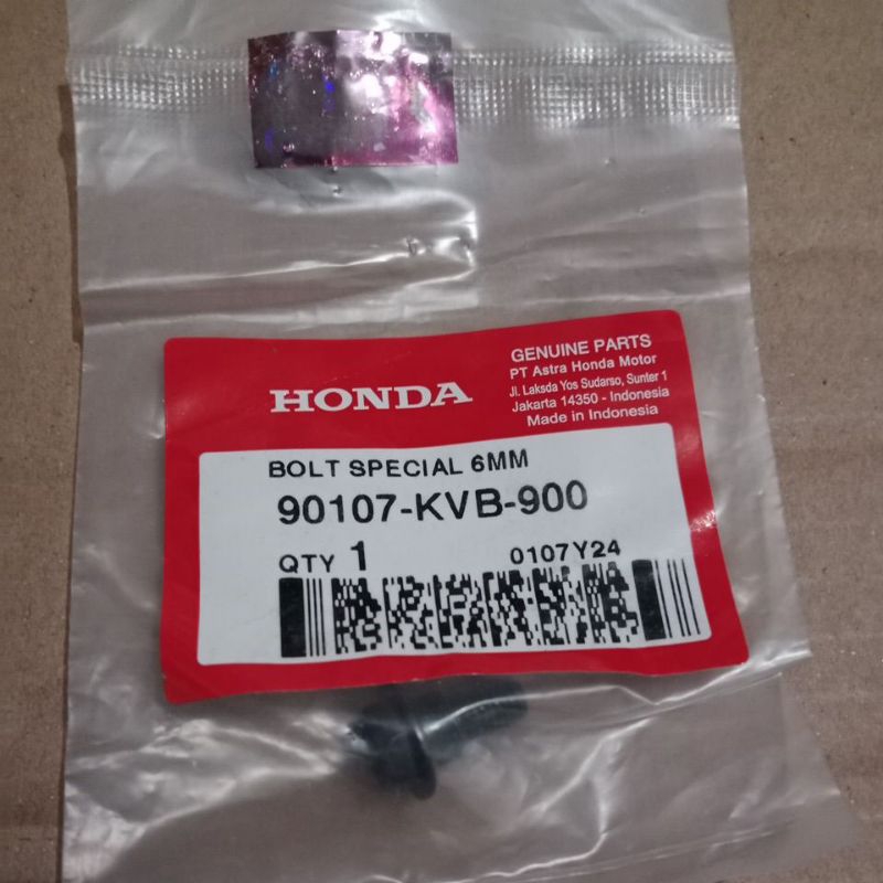 AHM 90107-KVB-900 Baut Special 6mm kunci 10 kait gantungan barang honda