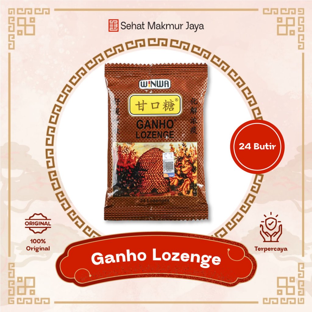 

Winwa Ganho Lozenge Cap Dua Burung Merah Isi 24 Butir