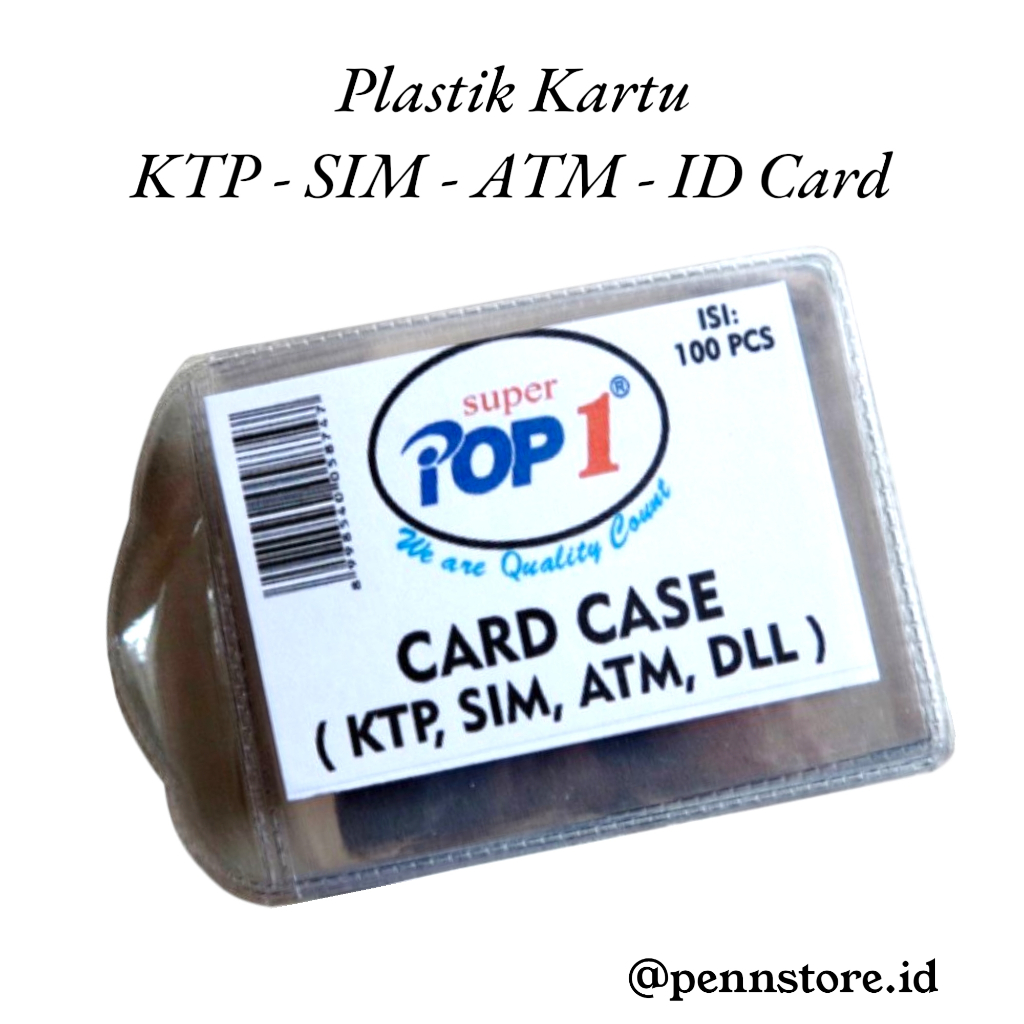 

Plastik Kartu KTP SIM ATM ID Card - Pelindung Kartu Serbaguna