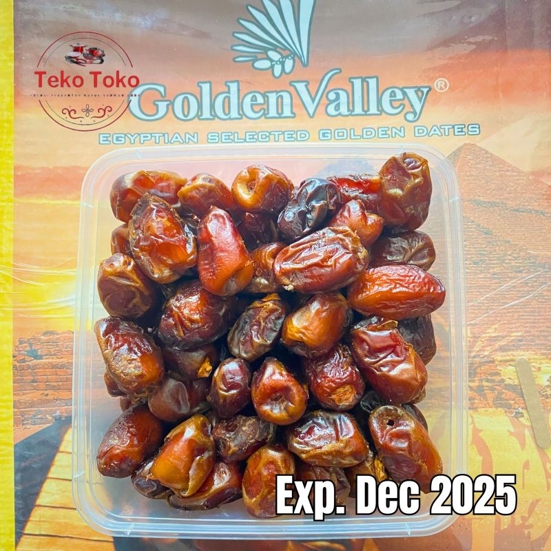 

Kurma Madu Mesir Golden Valley Ecer Kemasan Thinwall 1kg / 500gr Manis Original Premium