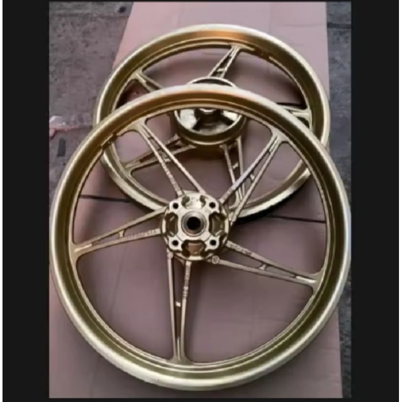 velg/pelek set depan belakang yamaha jupiter mx old, original copotan
