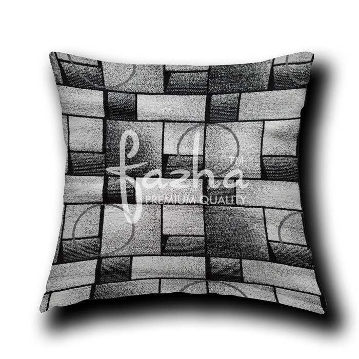 Sarung Bantal Sofa Kursi Tamu Ekspor Mewah Modern Premium Motif Geometric hijau 40x40