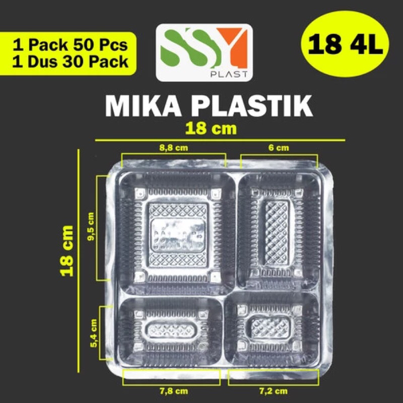 

PROMO GROSIR- Termurah di shopee HARGA PABRIK DISKON BESAR!!! PROMO GROSIR- Termurah di shopee Mika Dus Nasi Sekat 4 Bening UK 18x18 Isi 50pc MERK SSY