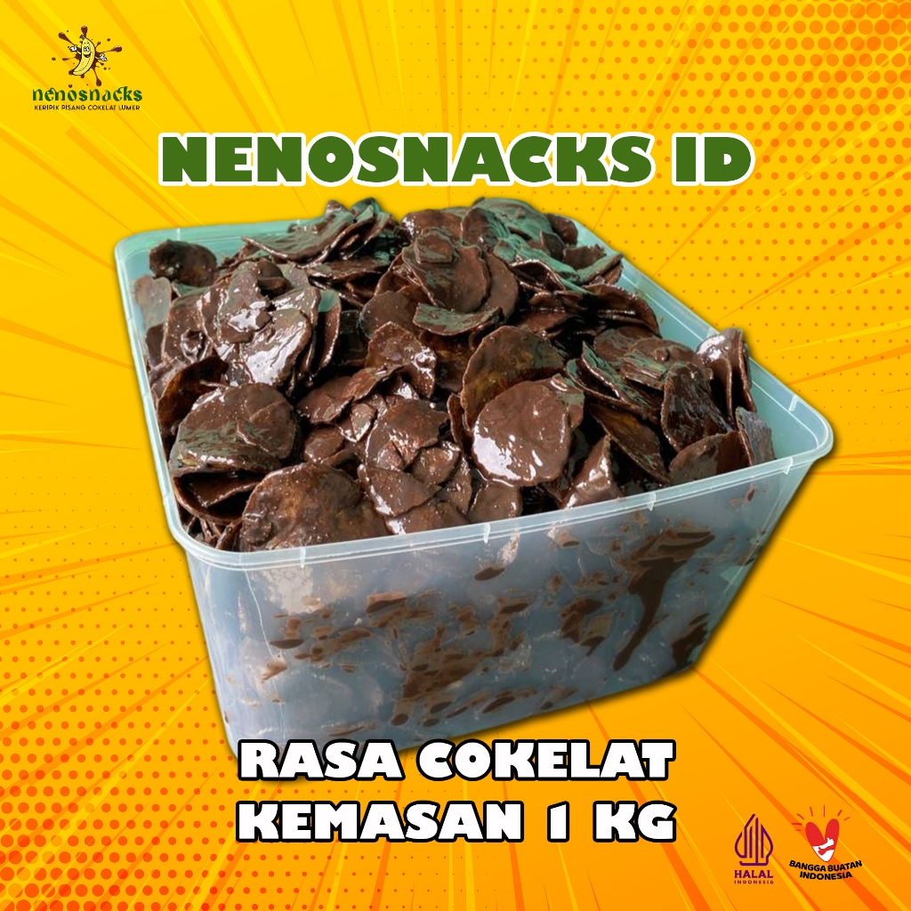 

Keripik Pisang Cokelat Lumer Kemasan 1 Kilogram by Nenosnacks