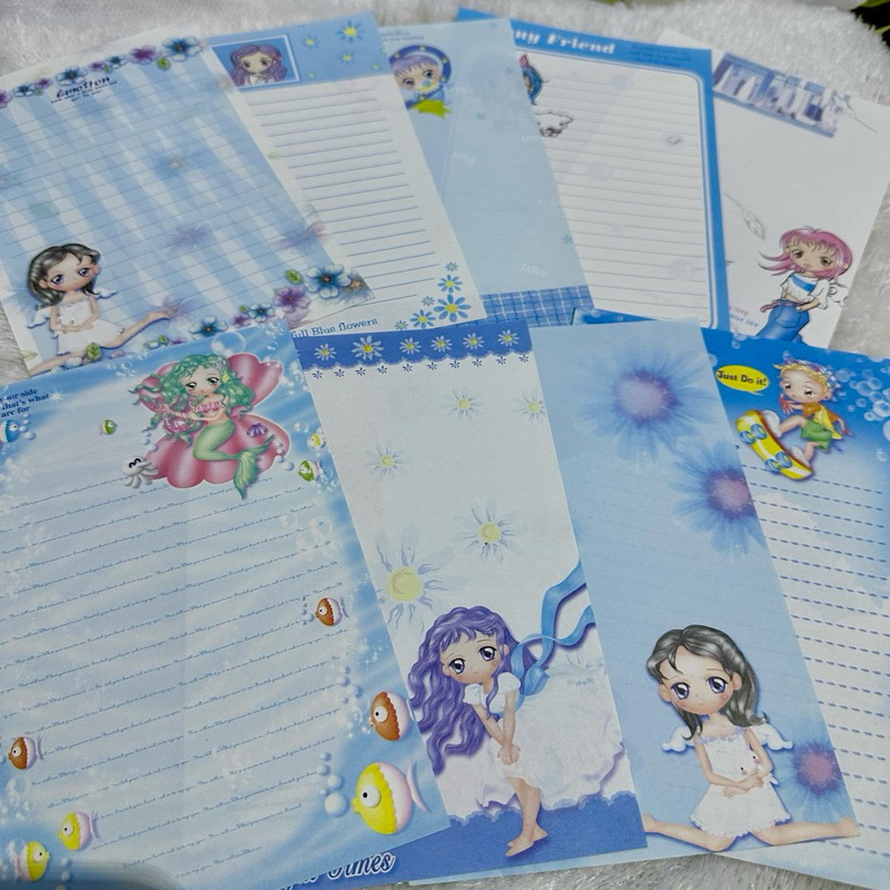 

kertas surat lovely white pink hana