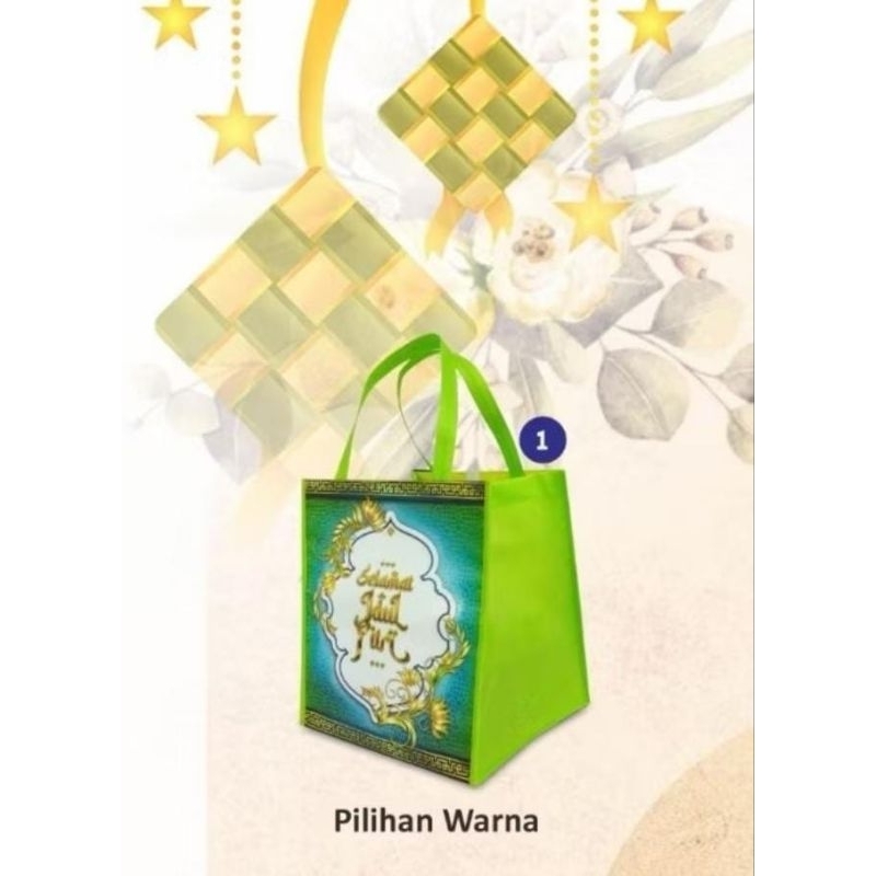 

Goodie bag tas lebaran alas 25x25 jahit 322727