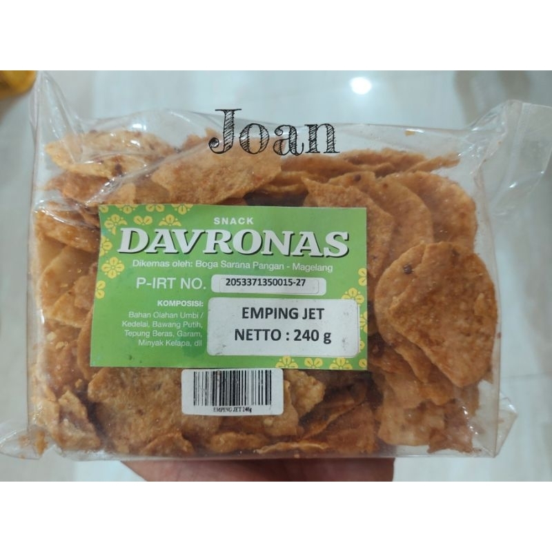 

EMPING JET 240gr Davronas / Camilan & Oleh Oleh Khas Magelang Jogja Solo