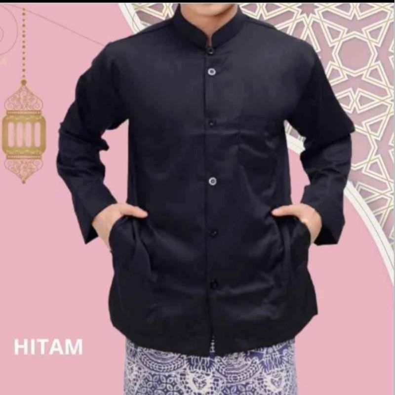 Baju Koko Kurta Haibah Pria Lengan Panjang/Baju Koko Kurta Dewasa Lengan Panjang/Baju Koko Kurta Lak