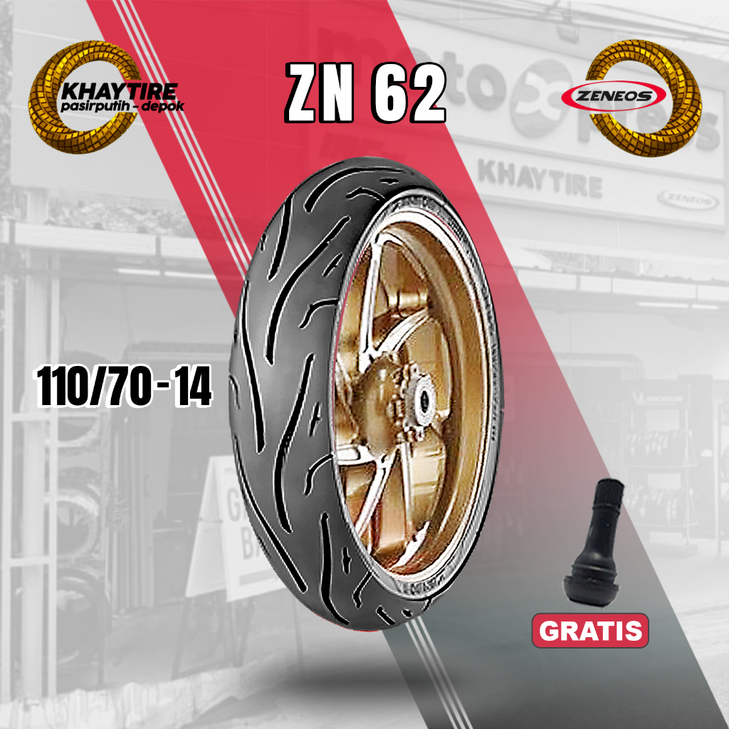 Ban Motor ZENEOS ZN62 110/70 Ring 14 Tubeless