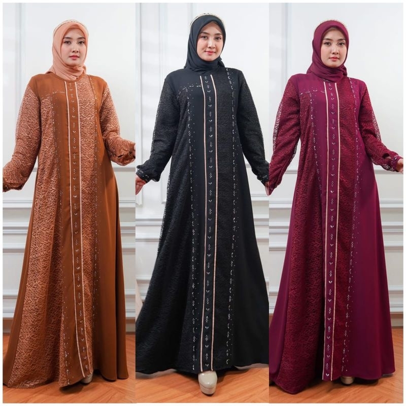 Gamis Davina Dress Brokat Payet