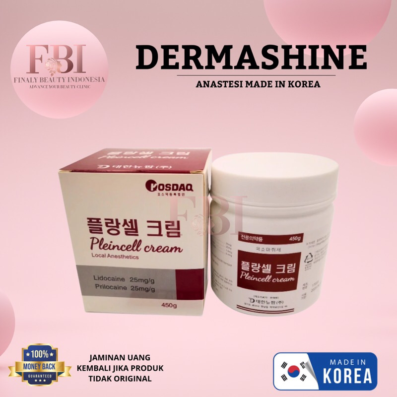 Cream Anastesi Dermashine Lido Caine Sulam Alis Bibir Tato Krim Kebas Laser