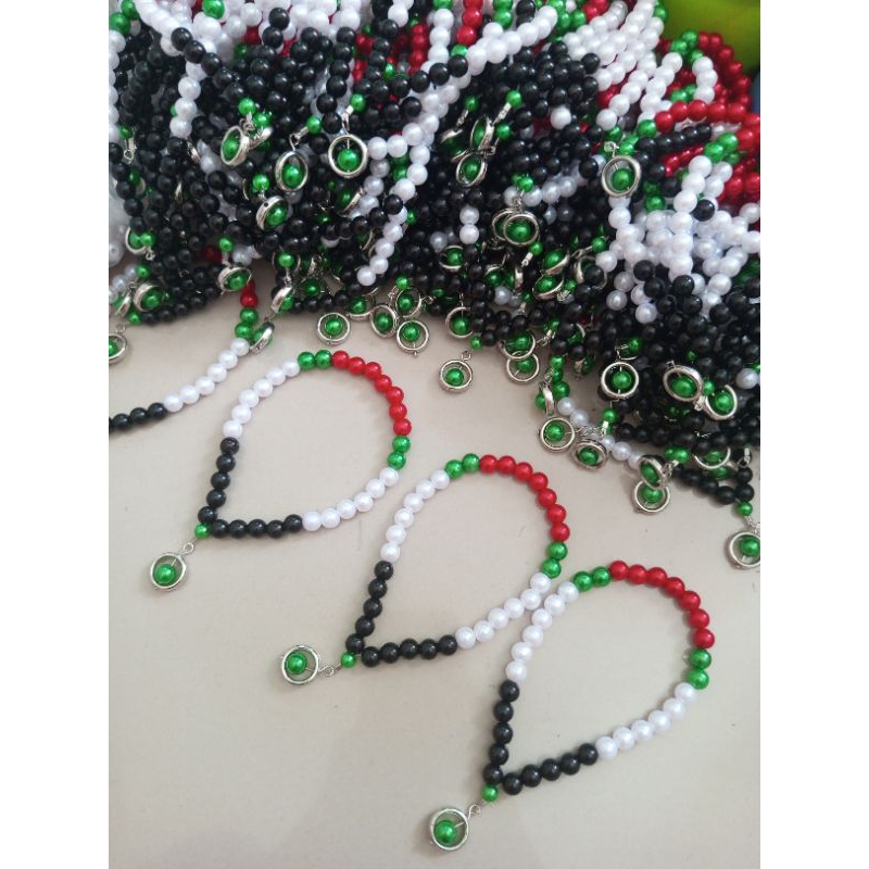 Tasbih Palestina Tasbih Mutiara 33 Butir / Souvenir Tasbih 33 butir