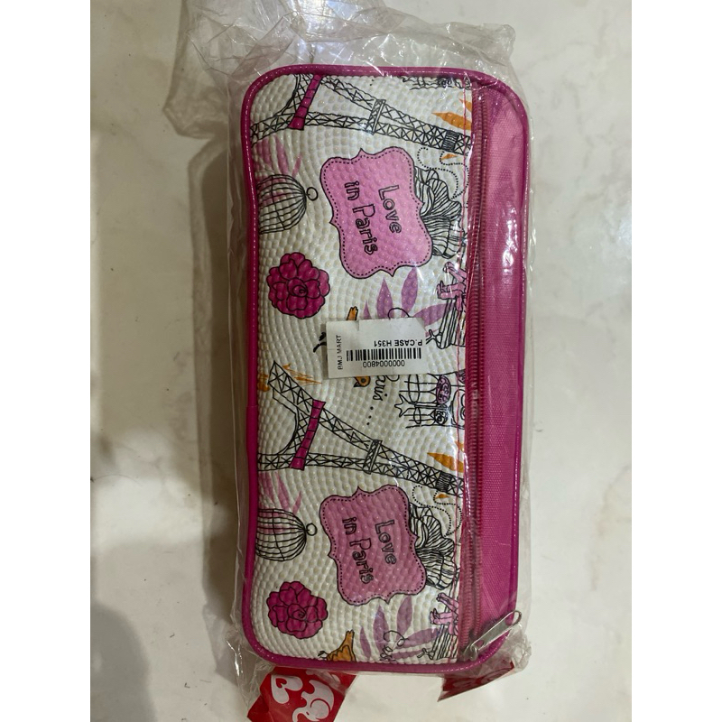 

kotak pensil model love in paris pink