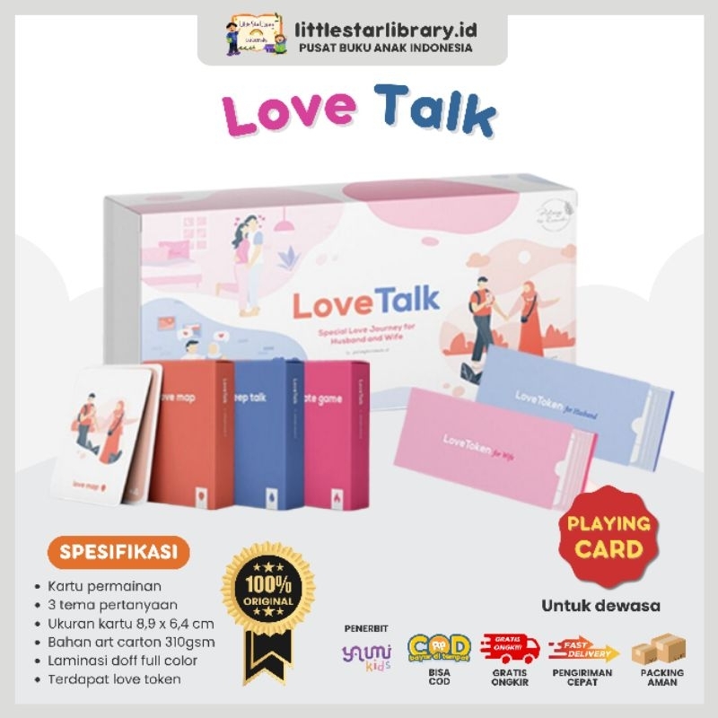 bukuanaku.id x saft yaumi - LOVE TALK, kartu permainan (games) untuk pasangan suami istri agar hubun