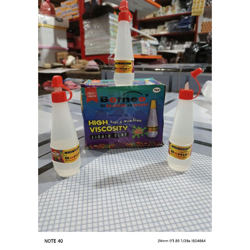 

(1 pcs borneo) Lem cair 75ml/Gluvina cair 75ml