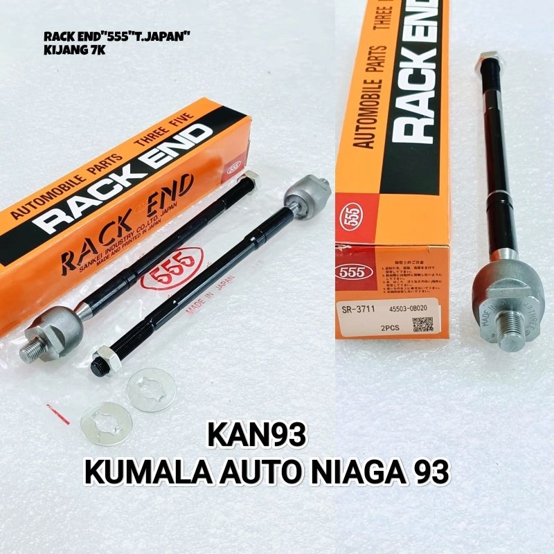 RACK END LONG TIEROD TOYOTA KIJANG SUPER 5K/7K 1SET JAPAN 555