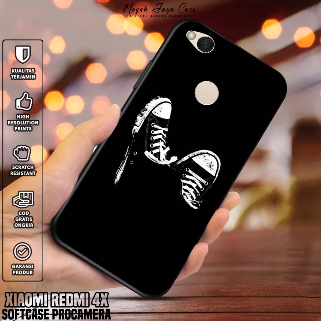 Softcase Xiaomi Redmi 4X - Case Hp Xiaomi Redmi 4X Motif BLCK - Silikon Hp Xiaomi Redmi 4X - Casing 