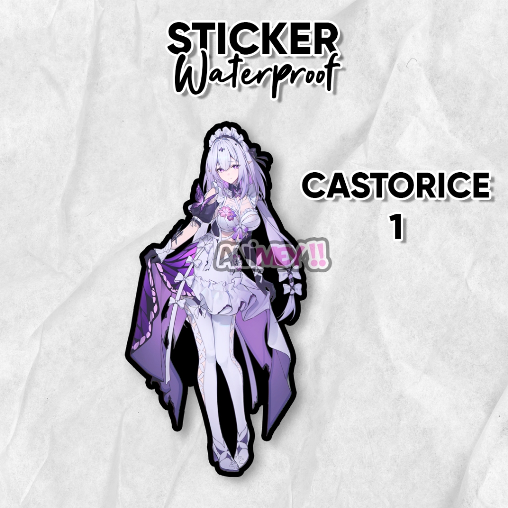 

Stiker Castorice Game Honkai Star Rail / Sticker Anime Waterproof