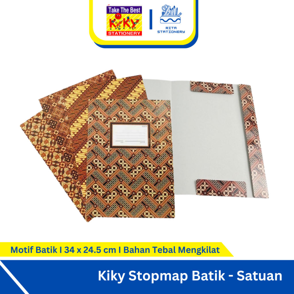 

Stopmap Batik Kiky Map Folio Kertas Motif Batik Satuan Eceran