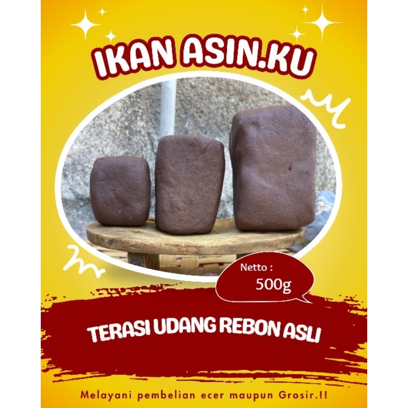 

Terasi Udang Rebon Asli Khas Sidoarjo 500g
