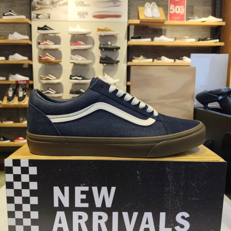VANS OLD SKOOL HEAVY CANVAS NAVY GUM ORIGINAL