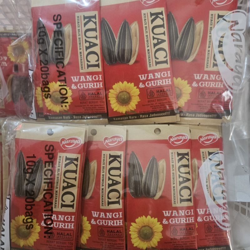 

Kuaci Naraya Kuaci Biji Bunga Matahari Kwaci Naraya 20bks x 10gr