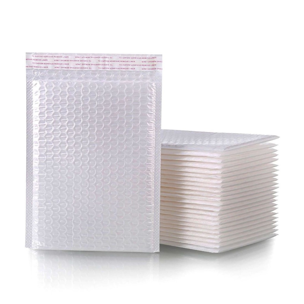 

Aimipacking Bubblemailer Putih Ukuran Variatif Polybubble Amplop Packing Tebal dan Padat