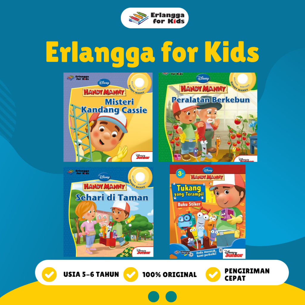 [Erlangga] Sale Buku Anak: Seri Handy Manny - Erlangga For Kids