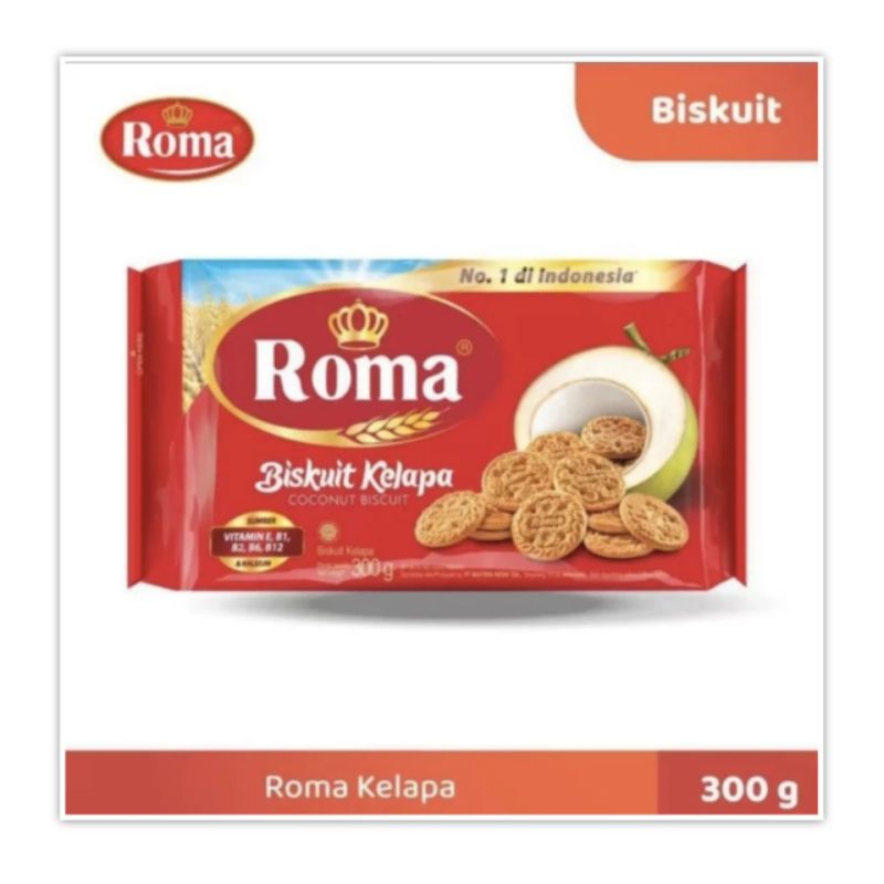 

Roma Biskuit Kelapa 300 gr Cemilan