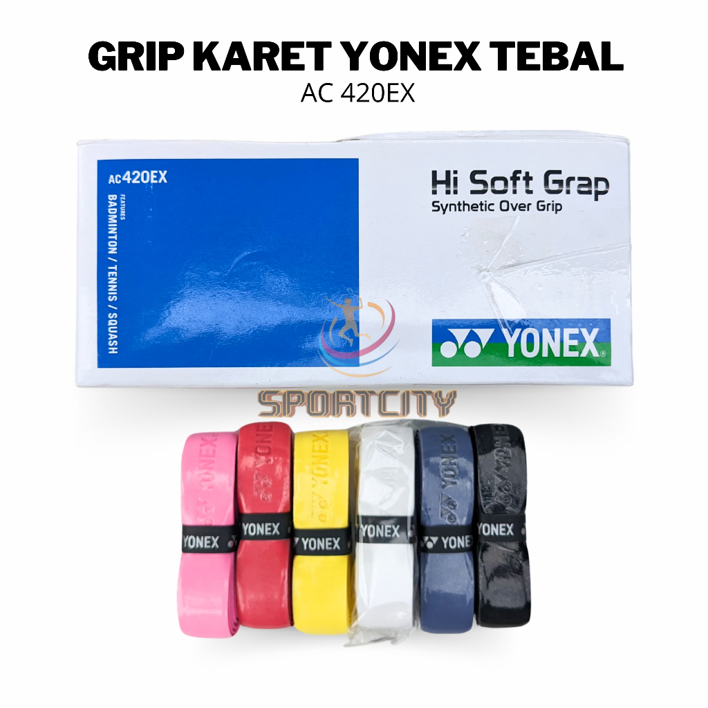 Grip Karet YONEX AC 420 EX Hi Soft Grap Synthetic Over Grip AC420 AC420EX Original