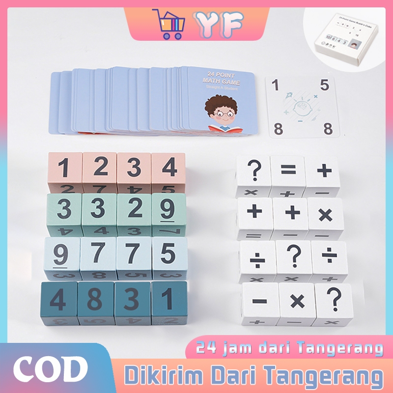 Numberblocks Toys Mainan Pecahan Matematika 24 Poin Mainan Edukasi Kreatif