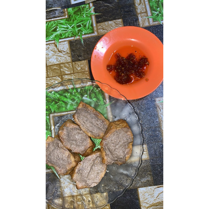

TAHU BAKSO ENDUL GEMBUL ISI 6pcs free sambel bawang