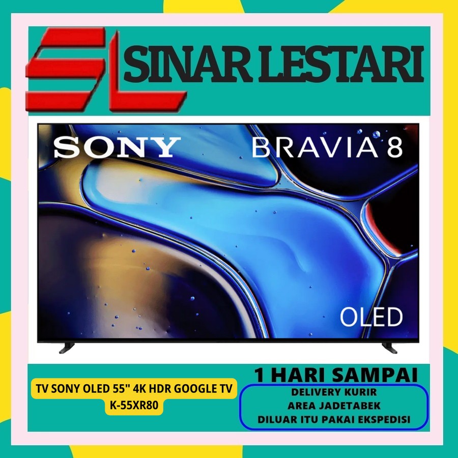 TV SONY K-55XR80 BRAVIA 8 OLED 55 INCH 4K HDR GOOGLE TV 2024