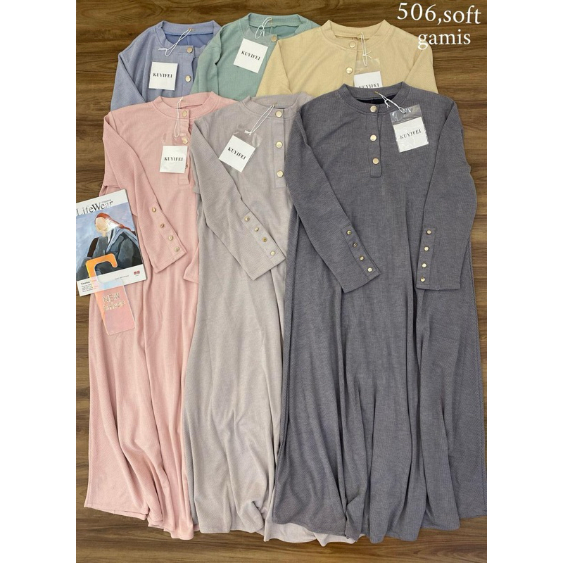 Kuyifei 506//gamis knit busui//dress busui kuyifei//pakaianwanitasby