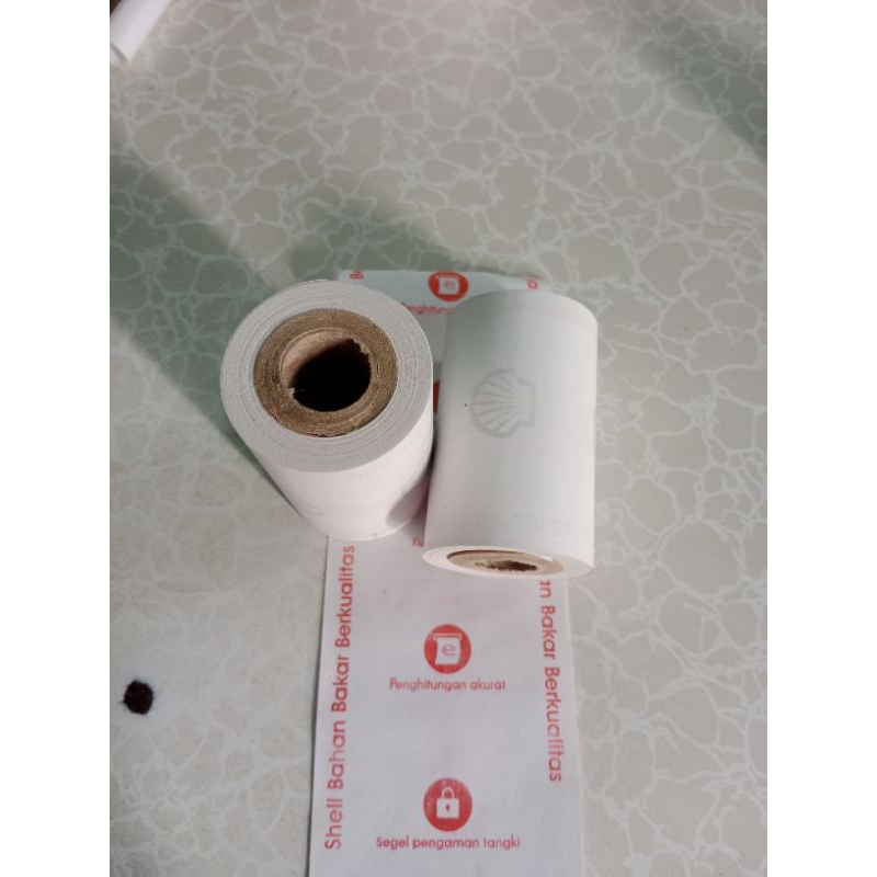 

kertas kasir thermal logo shell 58x40/logo SPBU 58x40