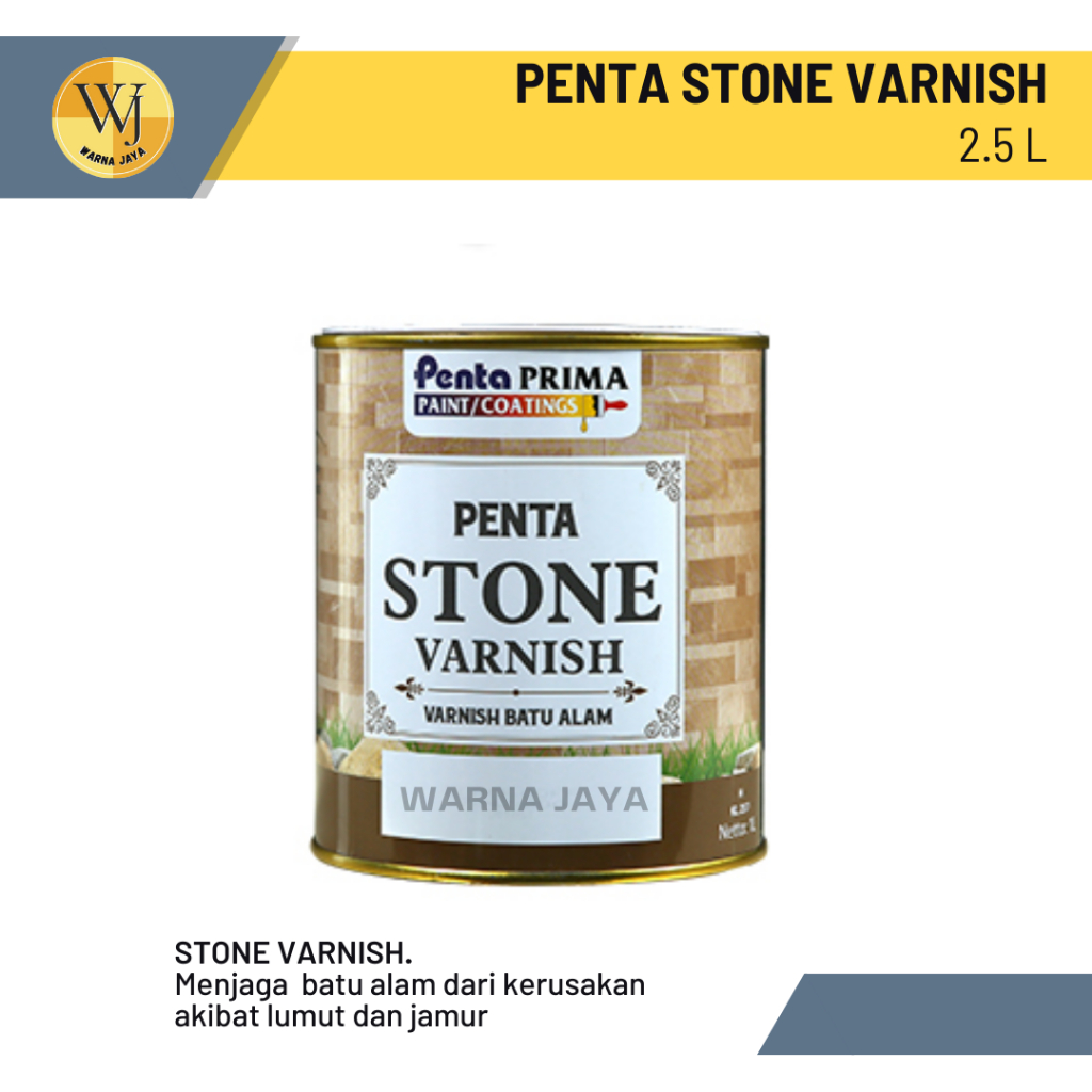 Vernis Penta Stone Varnish 2.5 L  / Vernis Batu Alam