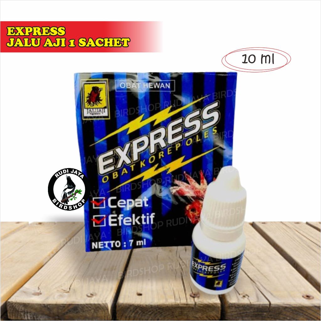 EXPRESS JALU AJI 1 SACHET 10 ML OBAT AYAM SAKIT KOREP KURAP KURAB JAMUR BURAS MUKA PUTIH LESU