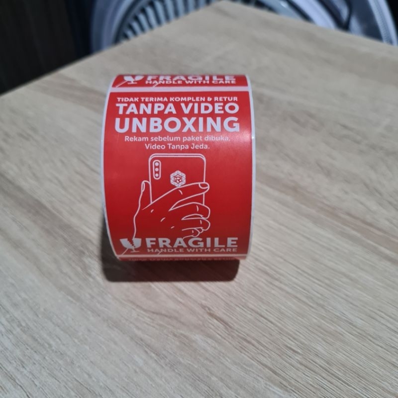 

STICKER FREGILE VIDEO UNBOXING COCOK UNTUK PAKET