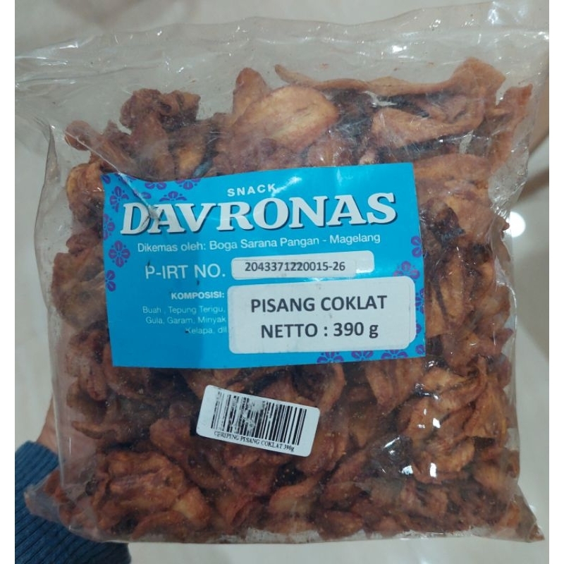 

PISANG COKLAT 390gr Davronas / Camilan & Oleh Oleh Khas Magelang Jogja Solo
