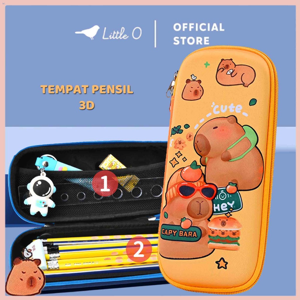 

Kapibala Unicorn 3D Kotak Pensil Pencil Case Premium Astronot Kotak Peralatan Sekolah Tempat Alat Tulis