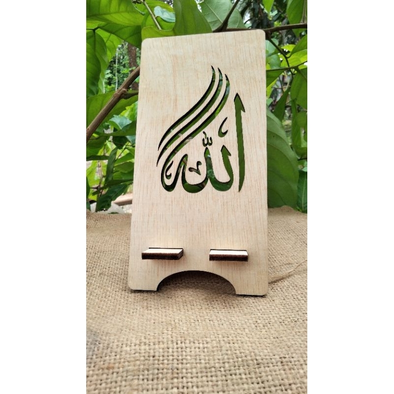 Holder hp/standHp/dudukan Hp kayu