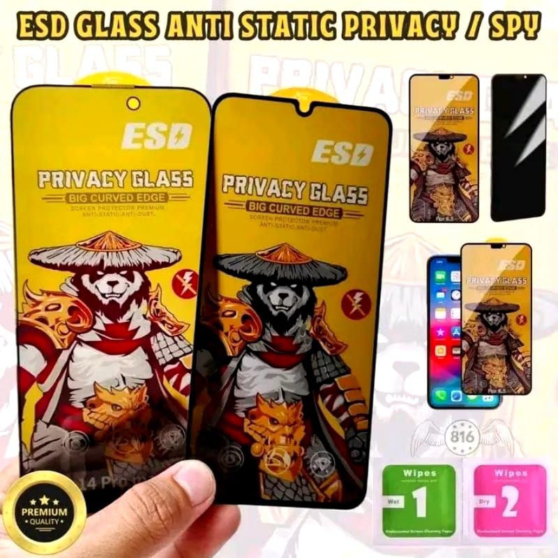 Tempered Glass ESD Panda Vivo Y75 Y81 Y83 Y91 Y91c Y93 Y95
