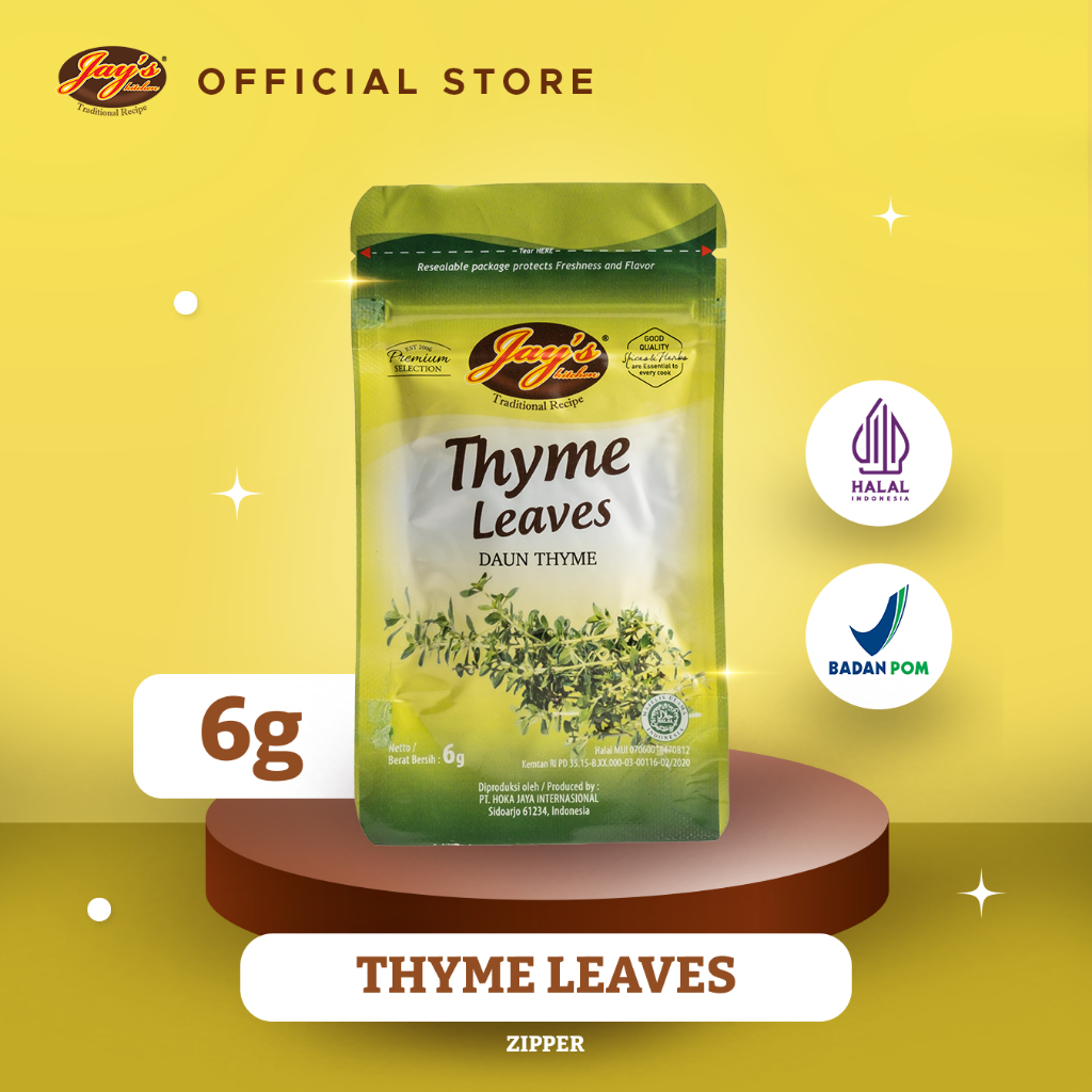 

Jay's Kitchen Thyme Leaves Zipper 6 GR