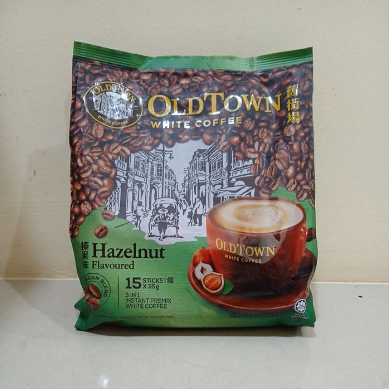 

OLDTOWN WHITE COFFEE HAZELNUT FLAVOURED (15 STICKS X 35 GR) CAP OLDTOWN