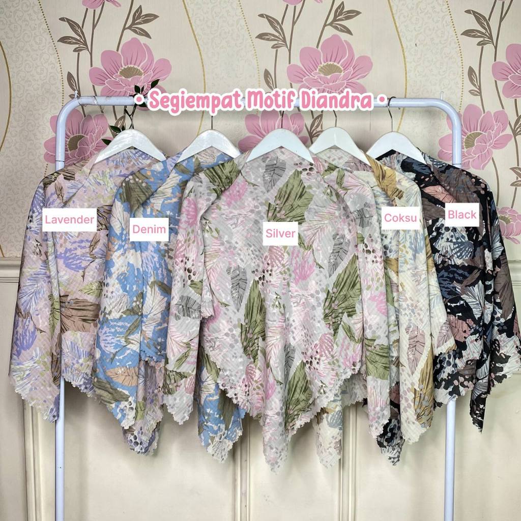 Milyarda Hijab Segiempat Motif Diandra